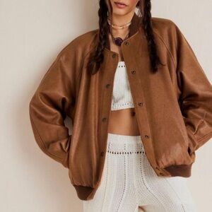 Free People Wild Rose Vegan Jacket
